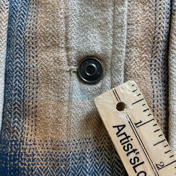 Prana Bridges Flannel Jacket Women's Small Sandstone Quilted Lining Chore Coat - Picture 7 of 13